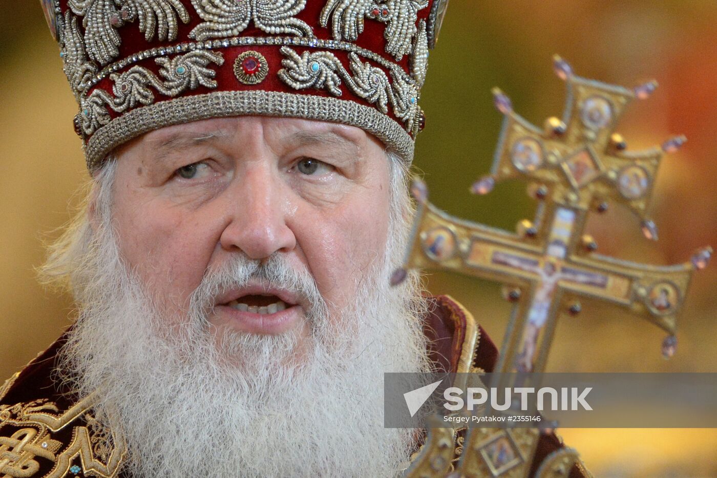 Patriarchal service in Christ the Savior Cathedral on 5th anniversary of enthronement