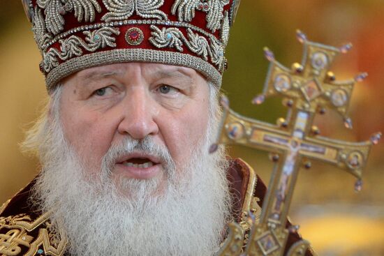 Patriarchal service in Christ the Savior Cathedral on 5th anniversary of enthronement