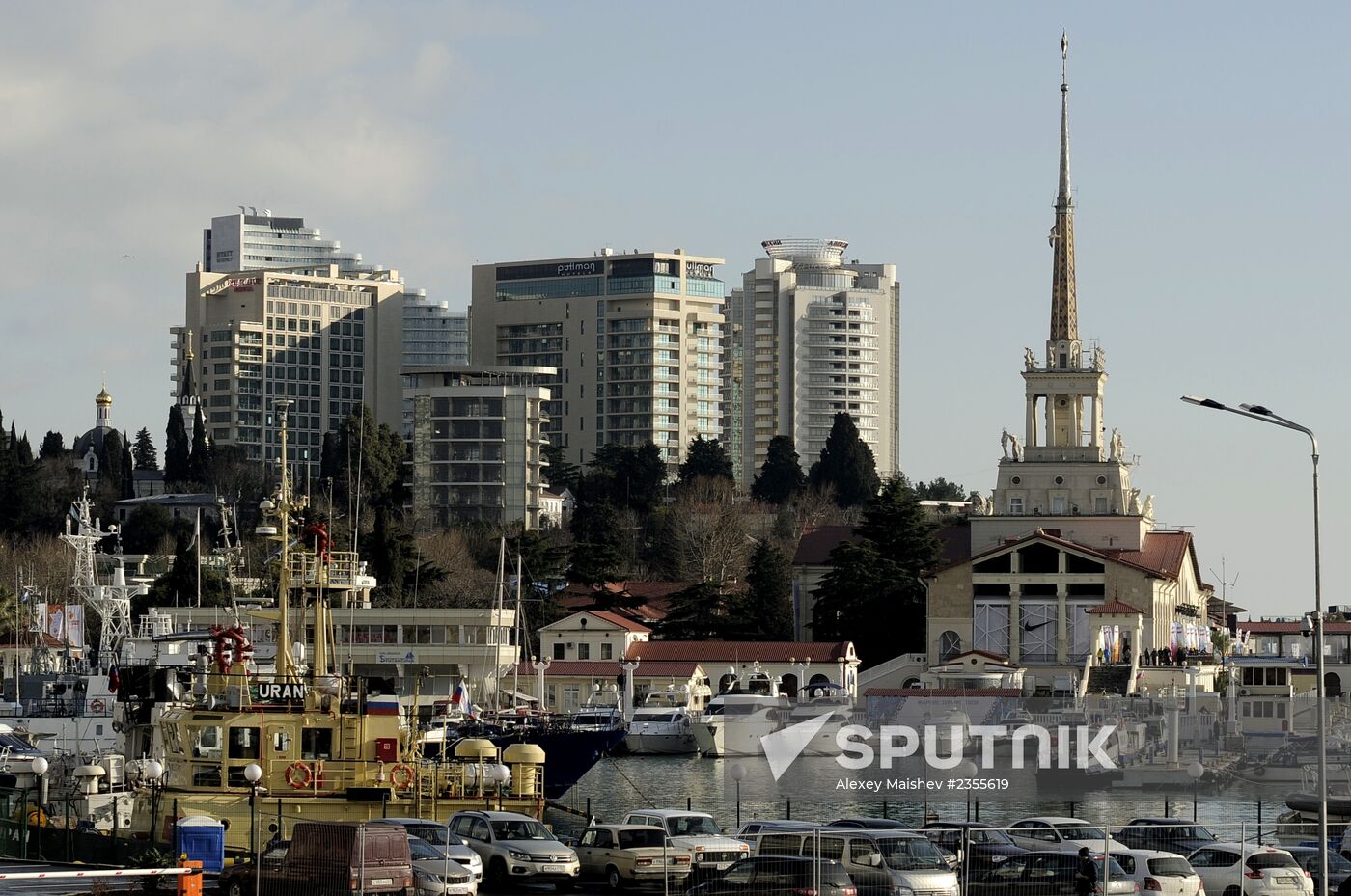 Walk along Sochi embankment