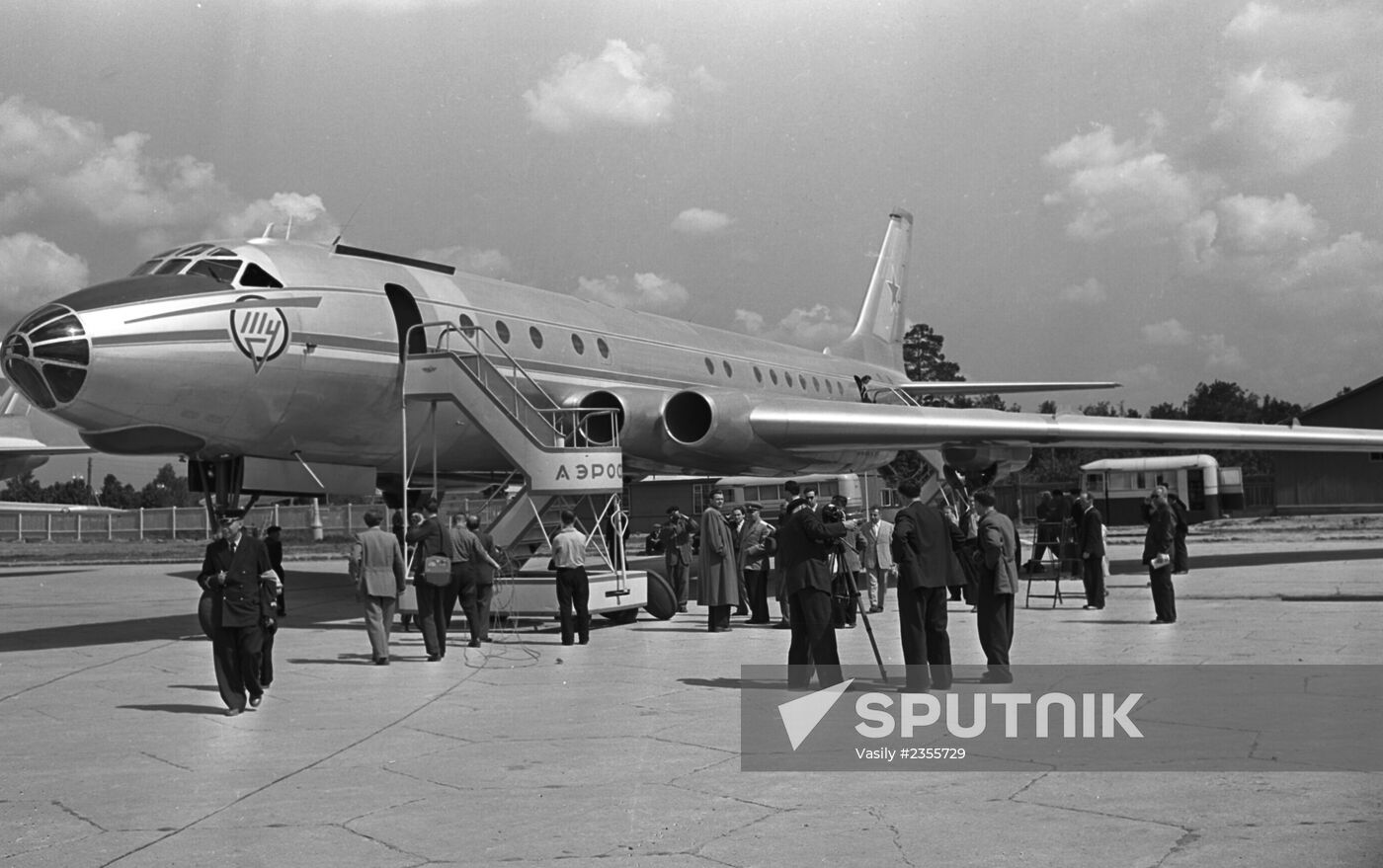 A Tupolev Tu-110 passenger airliner