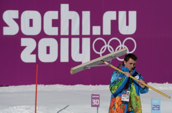 2014 Olympics. Biathlon. Women. Training sessions