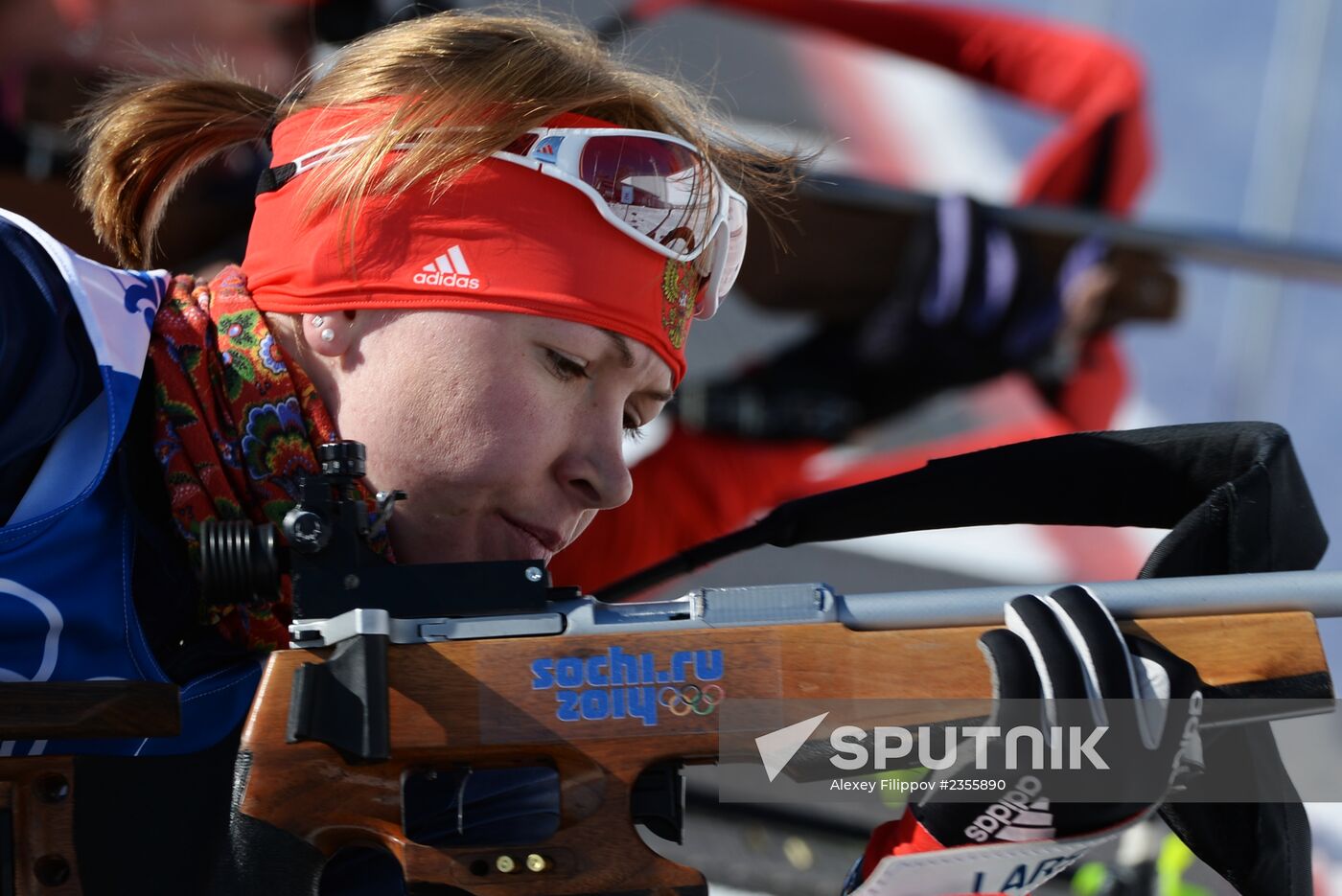 Winter Olympics 2014. Biathlon. Women. Trainings