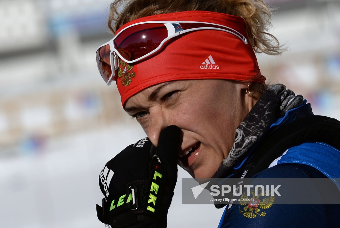 Winter Olympics 2014. Biathlon. Women. Trainings