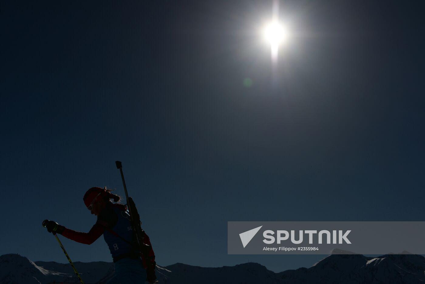 Winter Olympics 2014. Biathlon. Women. Trainings