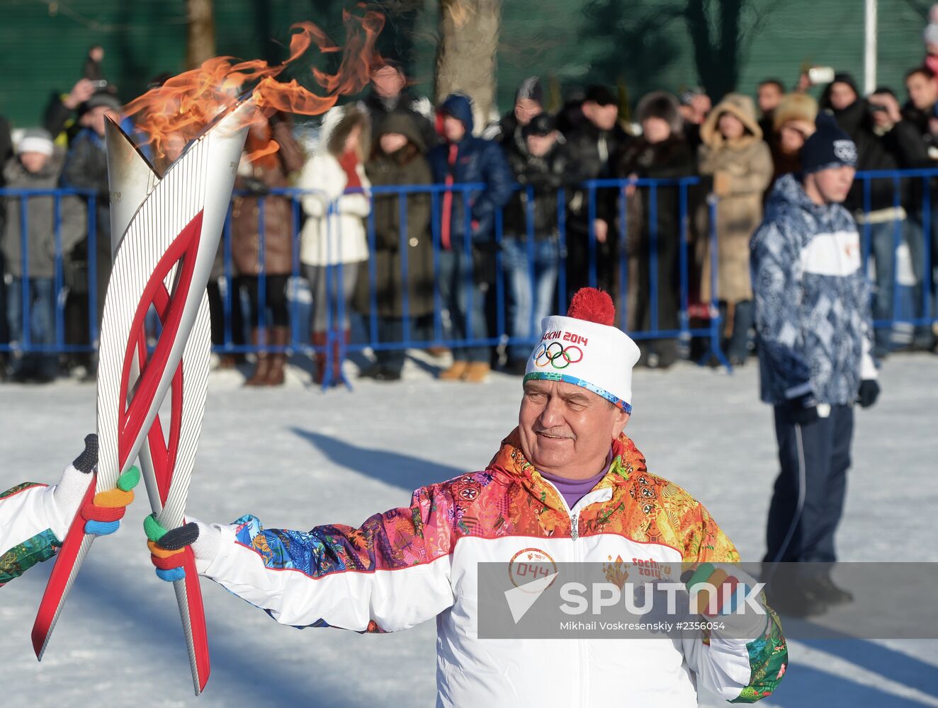 Olympic torch relay. Maikop