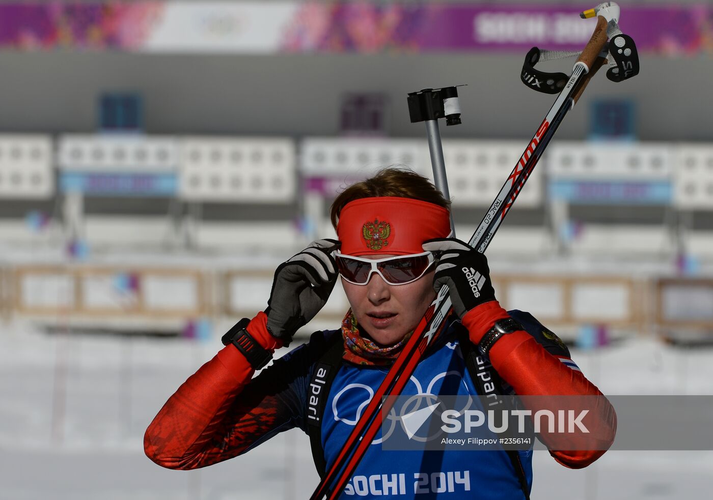 Winter Olympics 2014. Biathlon. Women. Trainings