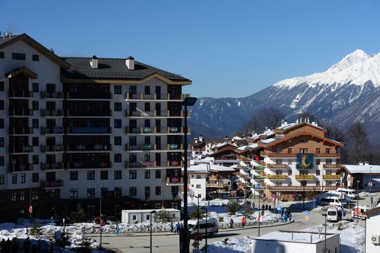 Main mountain Olympic Village in Sochi