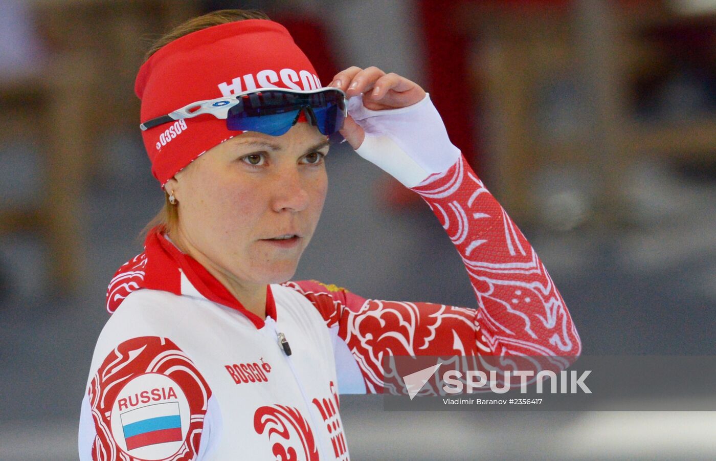 Winter Olympics 2014. Speed skating. Trainings