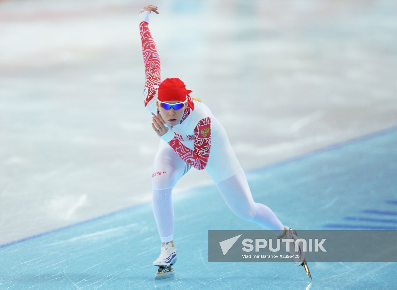 Winter Olympics 2014. Speed skating. Trainings