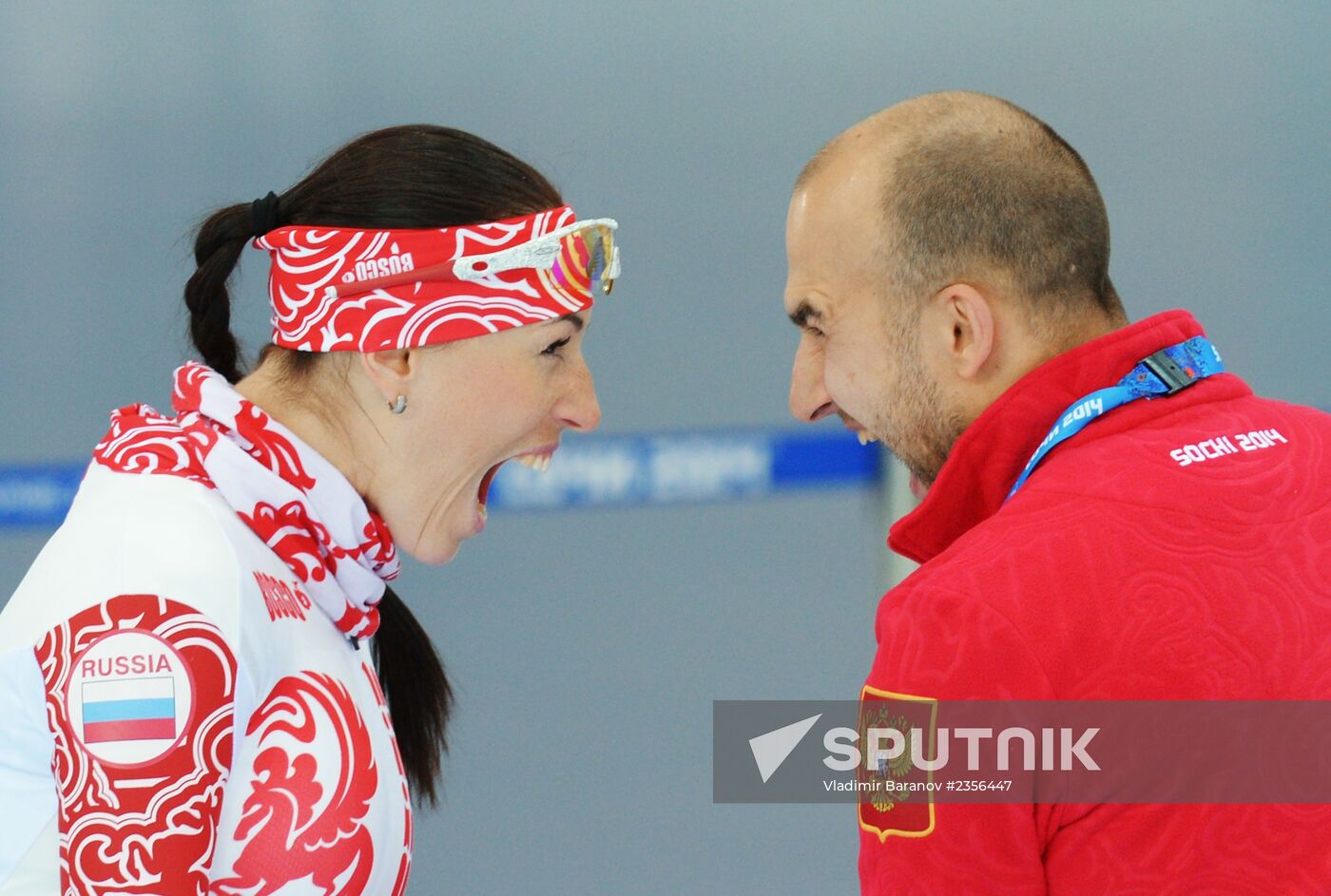 Winter Olympics 2014. Speed skating. Trainings