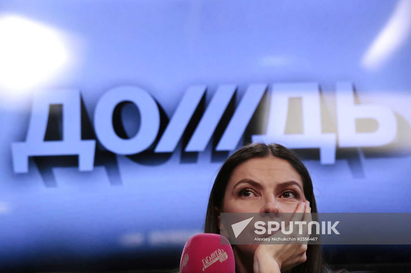 Natalia Sindeyeva and Alexander Vinokurov's news conference