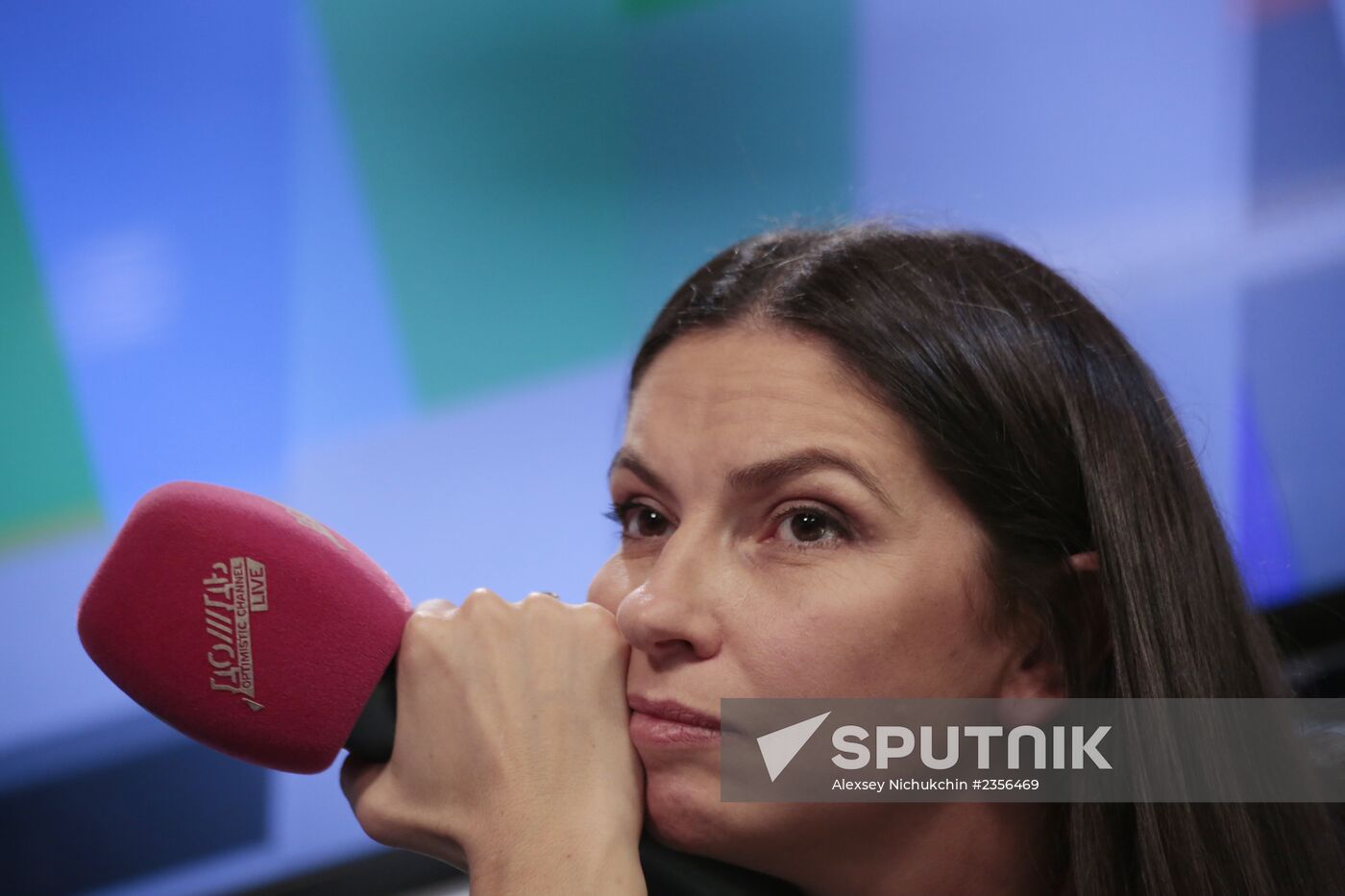 Natalia Sindeyeva and Alexander Vinokurov's news conference