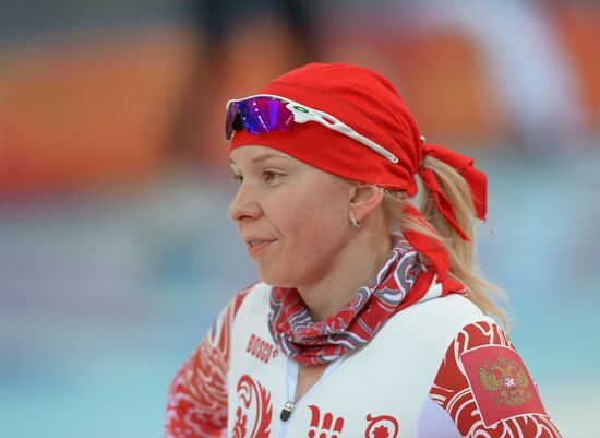 2014 Winter Olympics. Speed skating. Training session