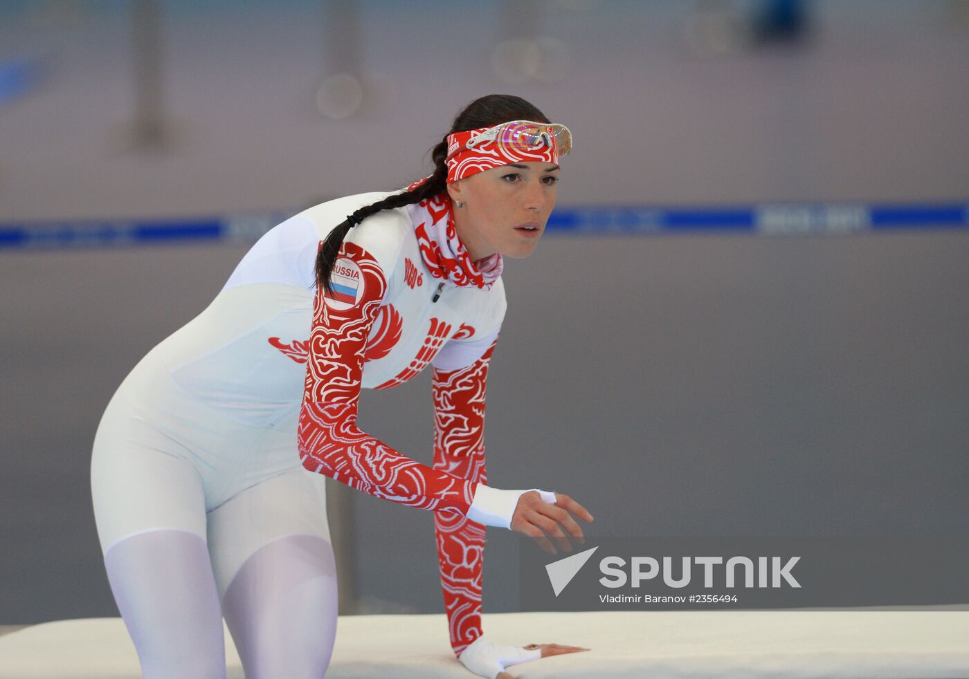 2014 Winter Olympics. Speed skating. Training session