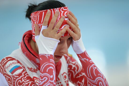 Winter Olympics 2014. Speed skating. Trainings