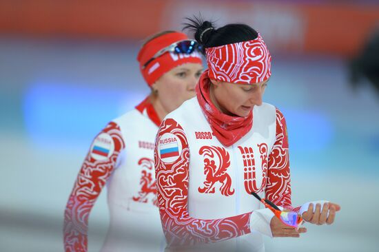 2014 Winter Olympics. Speed skating. Training sessions
