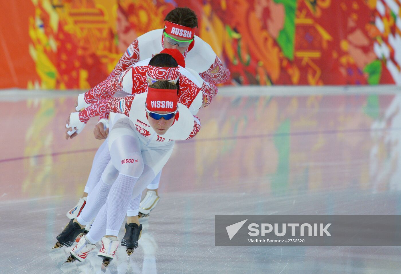 Winter Olympics 2014. Speed skating. Trainings
