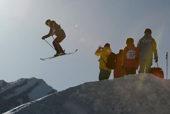 2014 Olympic Games. Freestyle slopestyle. Training session