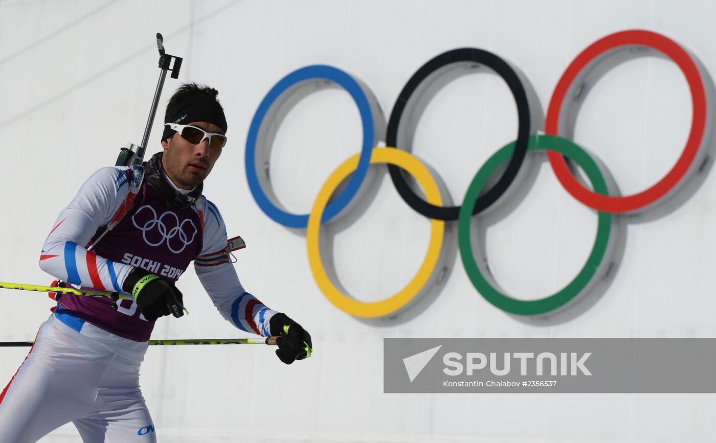 2014 Winter Olympics. Biathlon. Trainig session