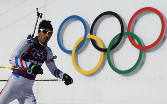 2014 Winter Olympics. Biathlon. Trainig session