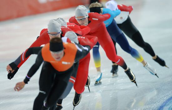 2014 Winter Olympics. Speed skating. Training sessions