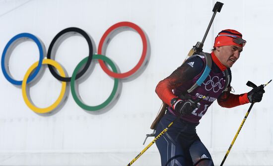 2014 Winter Olympics. Biathlon. Trainig session