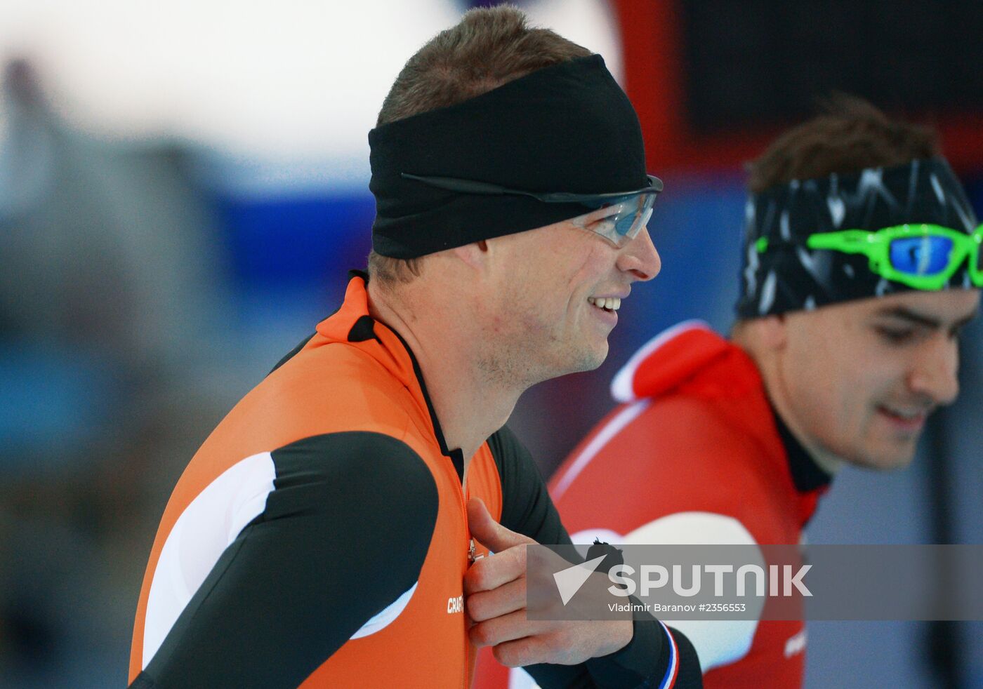 2014 Winter Olympics. Speed skating. Training session