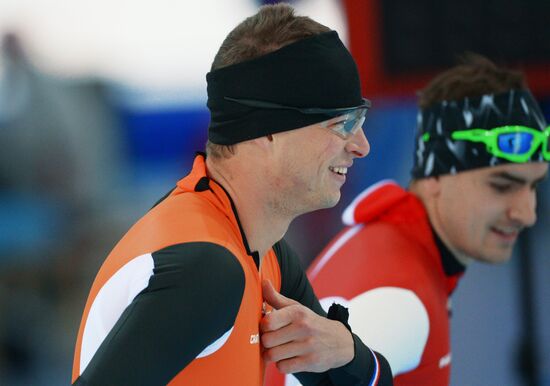 2014 Winter Olympics. Speed skating. Training session