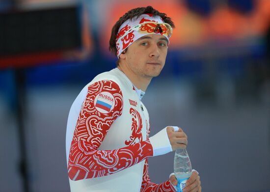 2014 Winter Olympics. Speed skating. Training session
