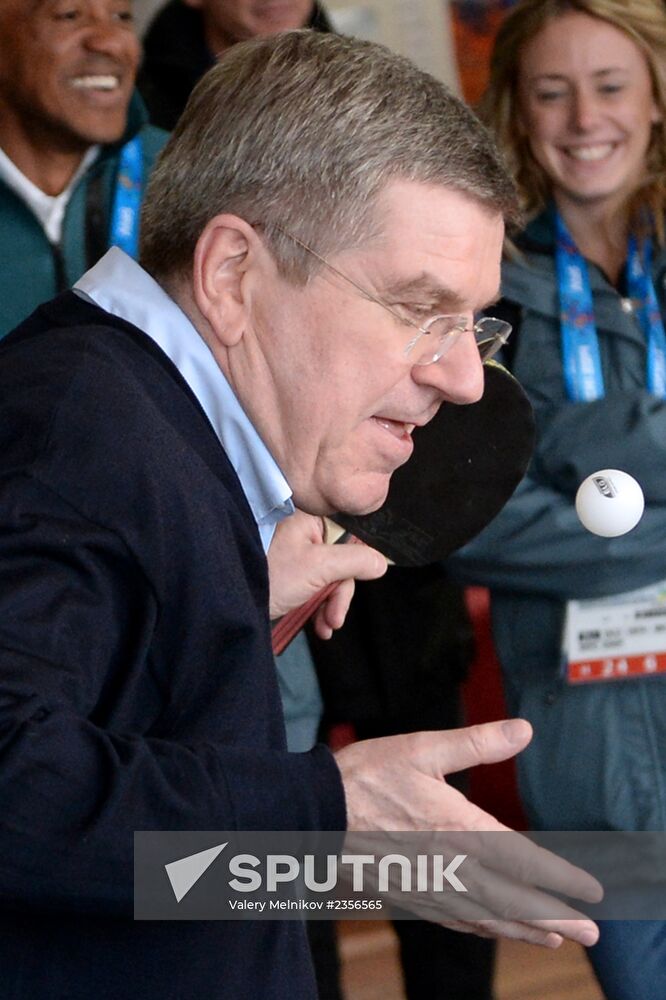 IOC President Thomas Bach visits Coastal Cluster's Olympic village