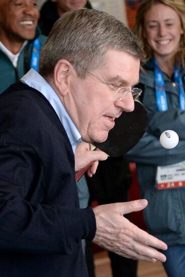 IOC President Thomas Bach visits Coastal Cluster's Olympic village