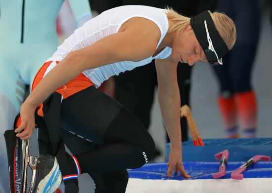 2014 Winter Olympics. Speed skating. Training session