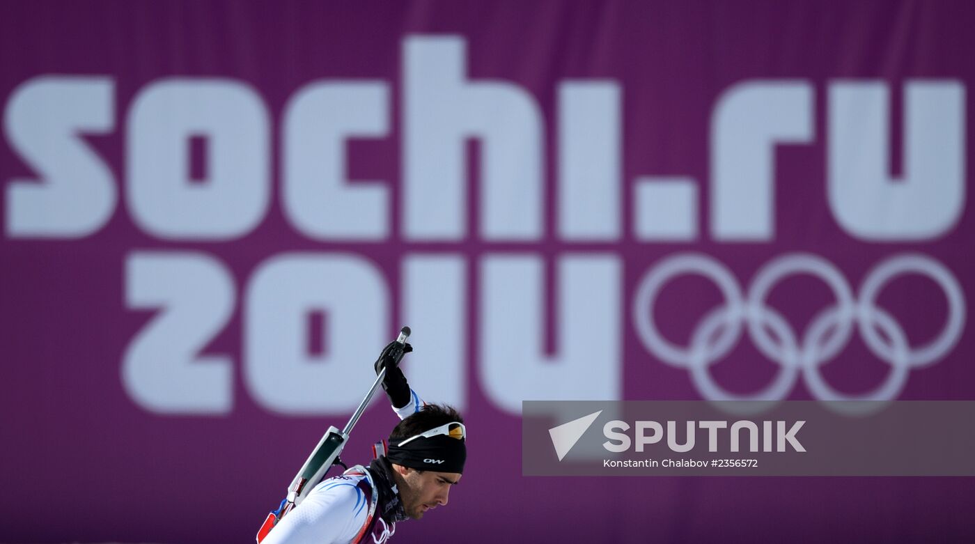 2014 Winter Olympics. Biathlon. Trainig session