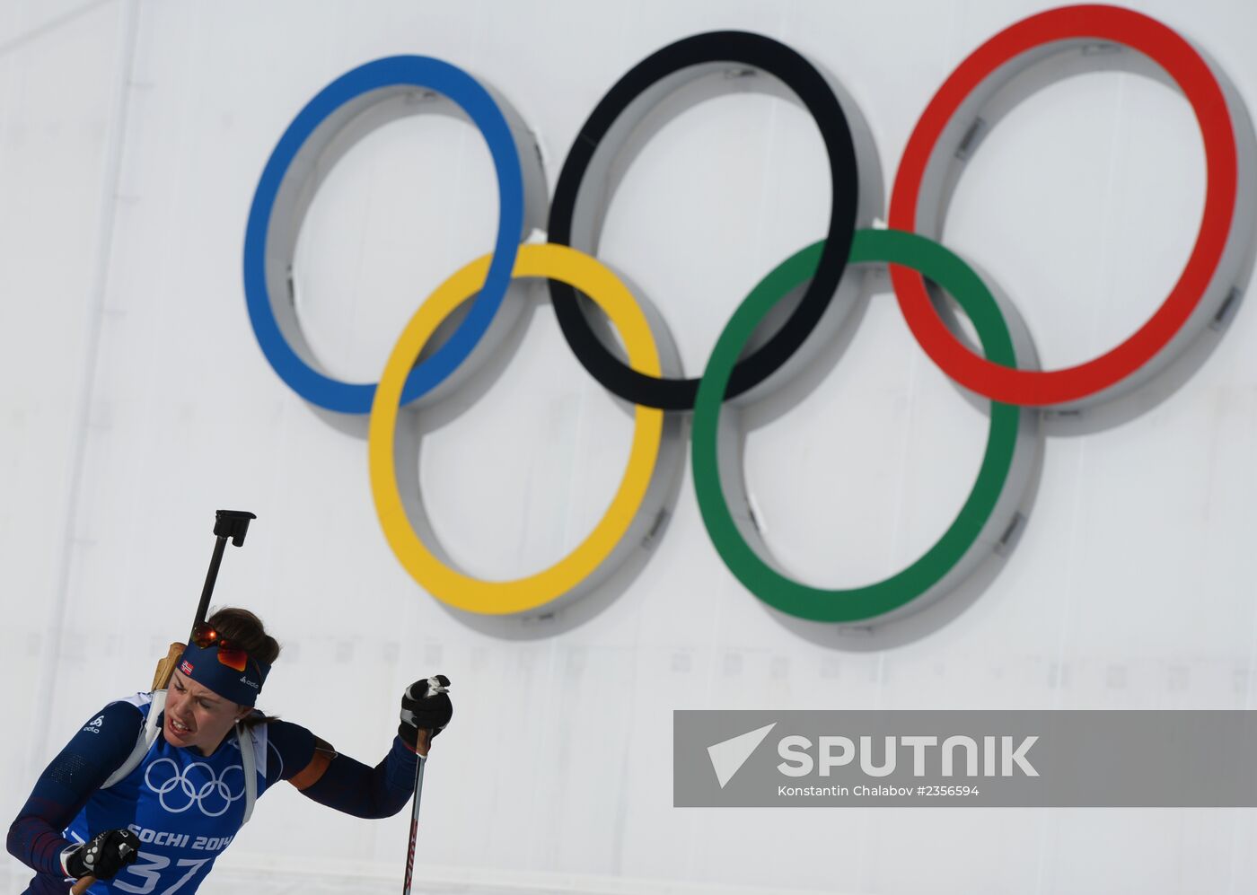 2014 Winter Olympics. Biathlon. Training sessions