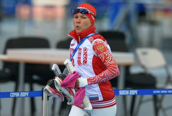 2014 Winter Olympics. Speed skating. Training session