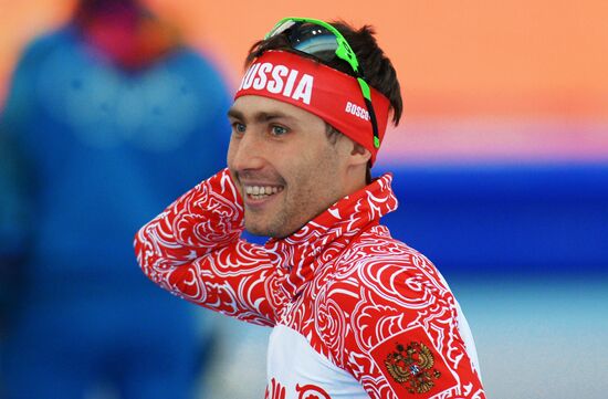2014 Winter Olympics. Speed skating. Training session