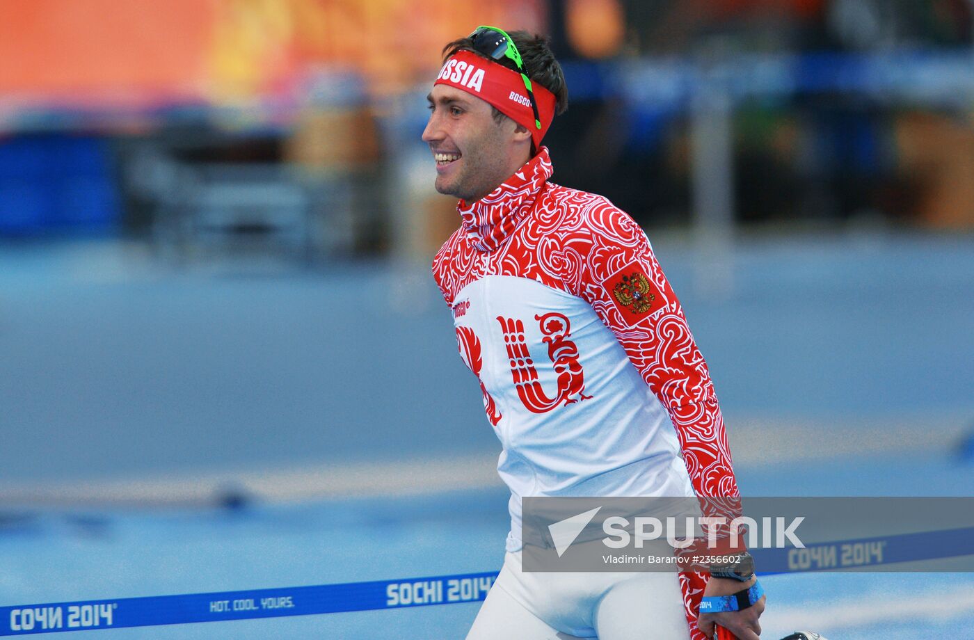 2014 Winter Olympics. Speed skating. Training session