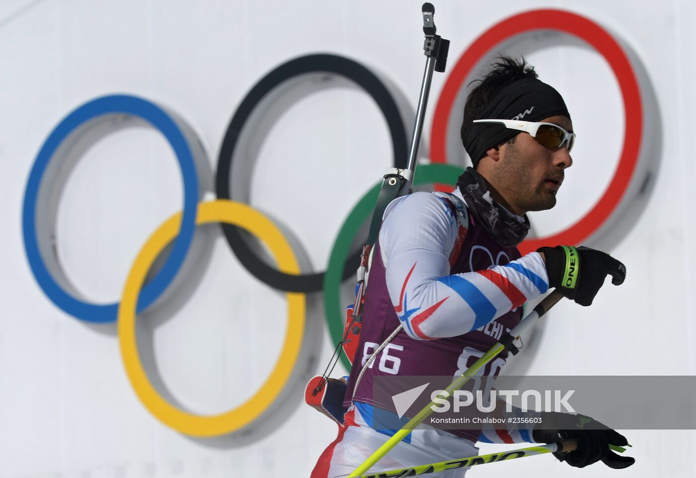 2014 Winter Olympics. Biathlon. Trainig session