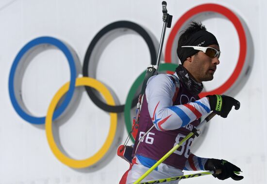 2014 Winter Olympics. Biathlon. Trainig session