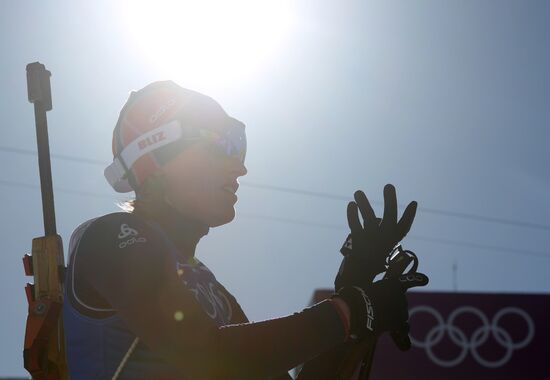 2014 Winter Olympics. Biathlon. Training sessions