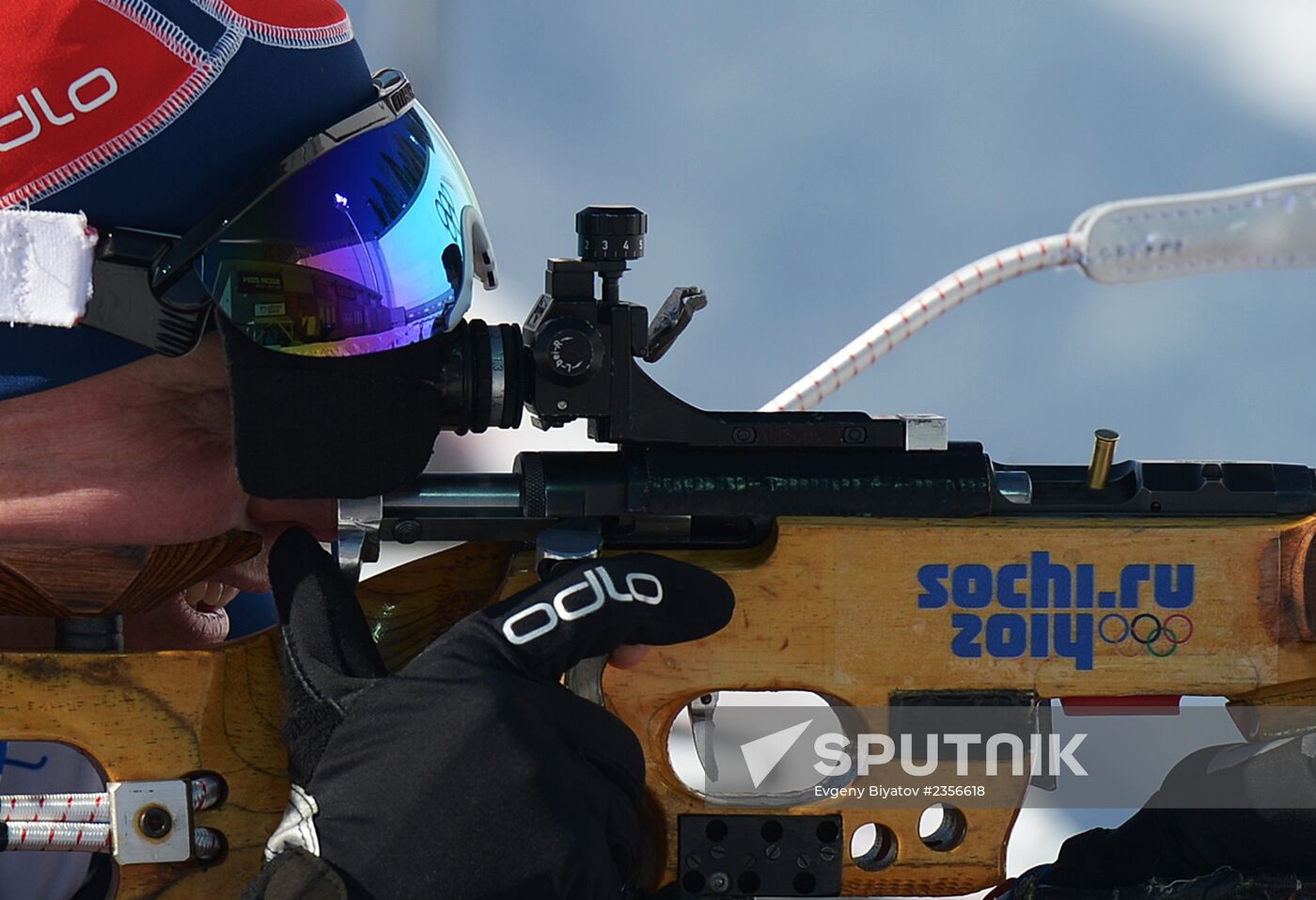 2014 Winter Olympics. Biathlon. Trainig session