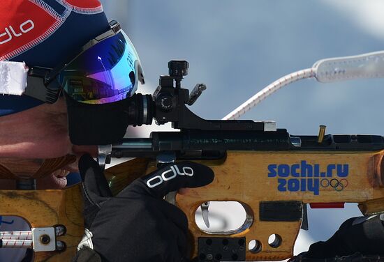 2014 Winter Olympics. Biathlon. Trainig session