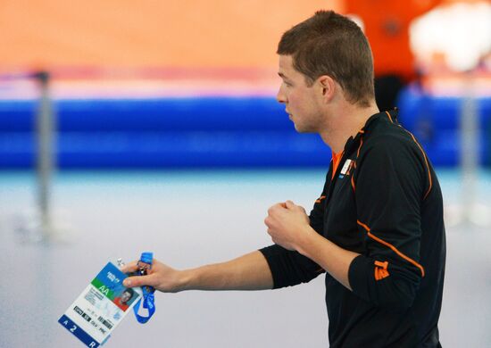 2014 Winter Olympics. Speed skating. Training session