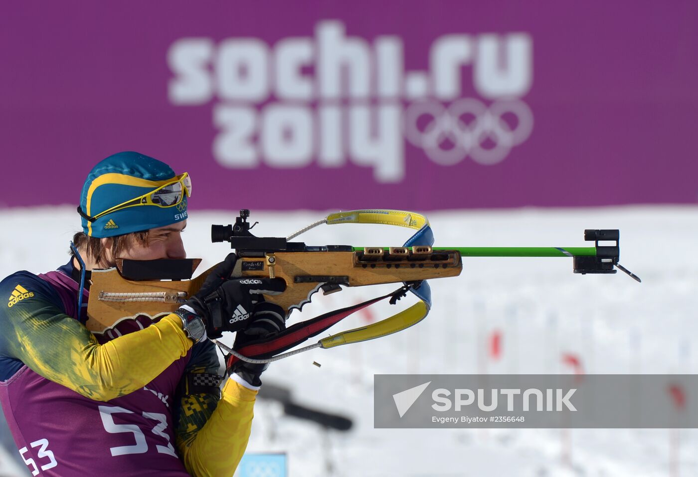 2014 Winter Olympics. Biathlon. Trainig session
