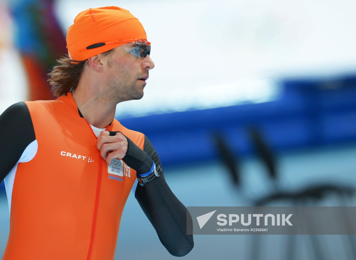 2014 Winter Olympics. Speed skating. Training session