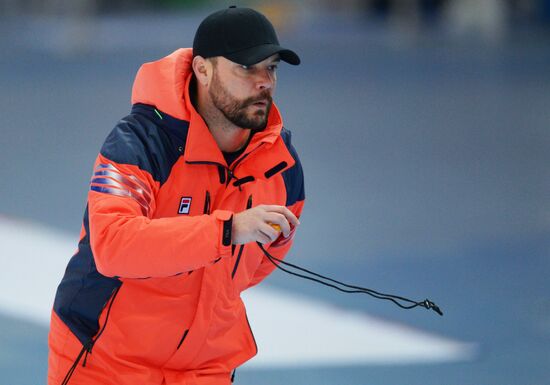 2014 Winter Olympics. Speed skating. Trainig session