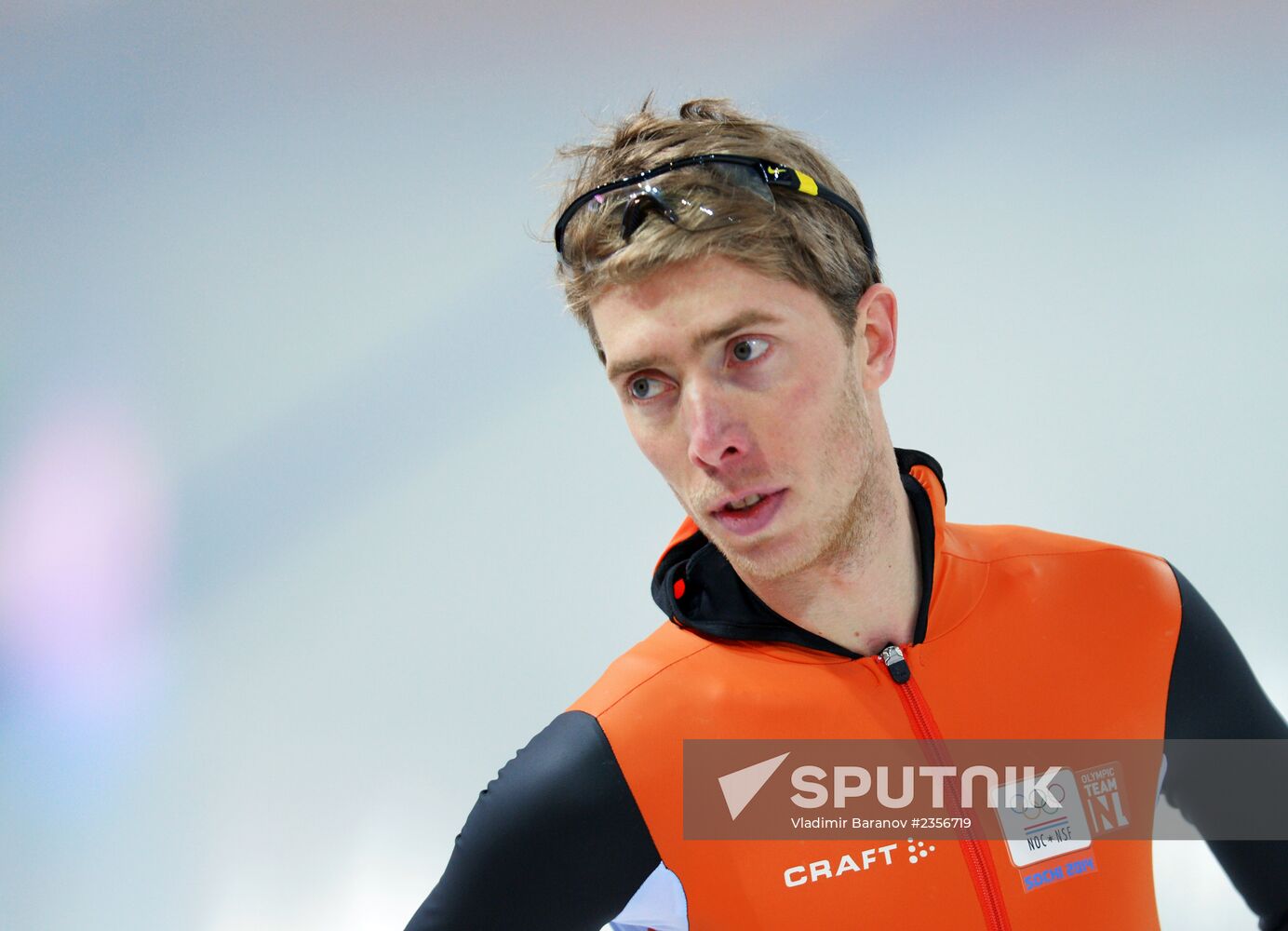 2014 Winter Olympics. Speed skating. Training session