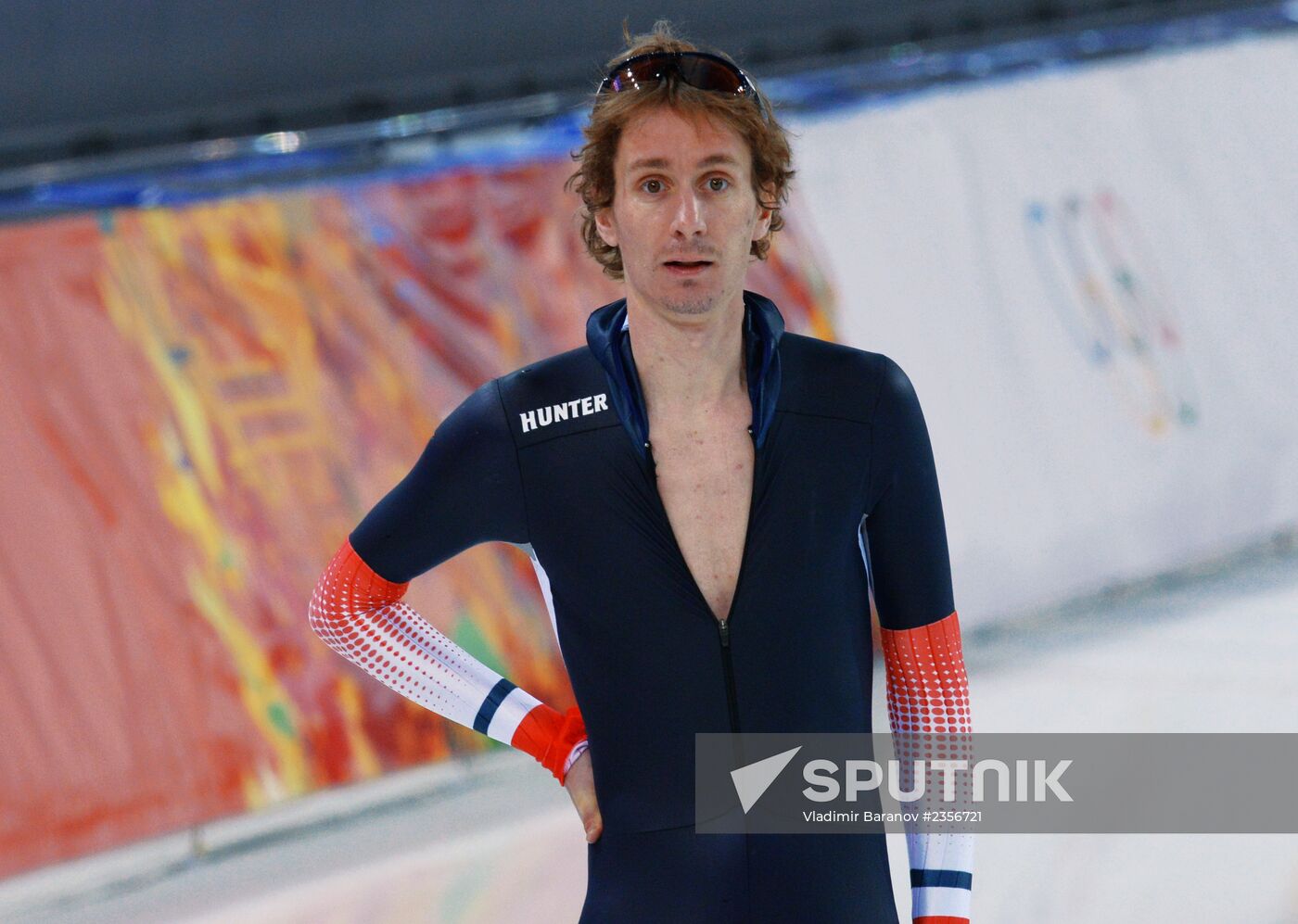 2014 Winter Olympics. Speed skating. Trainig session