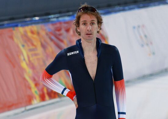 2014 Winter Olympics. Speed skating. Trainig session