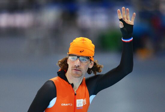 2014 Winter Olympics. Speed skating. Training session